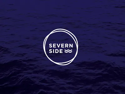 Severn Side Logo blue branding logo school sea.