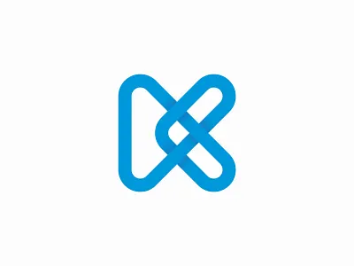 Letter K armenia blue branding identity infinity k letter logo logotype loop mark typography
