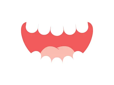 Smiling Mouth for Branding Campaign branding dental dentist happy illustration mouth product smile teeth tongue