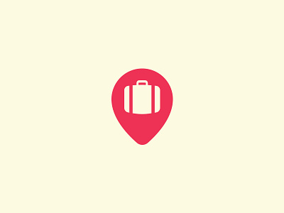 Suitcase + Location Pin agency ali branding effendy location logo design luggage pin suitcase tourism travel trip