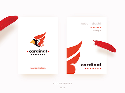 Cardinal business card albania business card mark identity businesscard brand braniding cards top branding designer europe italy england spain letterpress stationary design logo print cardinal studio unique bird king