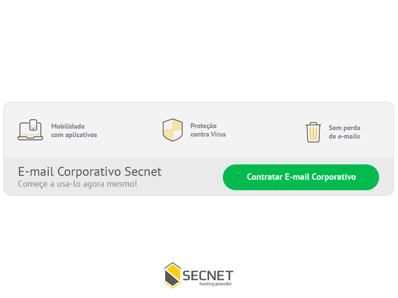 CTA - E-mail Profissional - Secnet call to action corporativo cta design e mail corporativo email corporativo kennedy professional email renkel rio do sul secnet web hosting