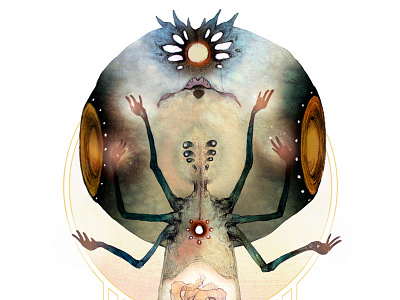 Organs Confide chakra digital illustration pencil photoshop