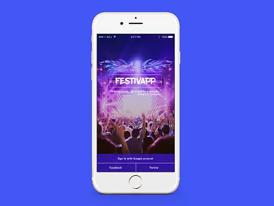 Festivapp ai app festival music psd