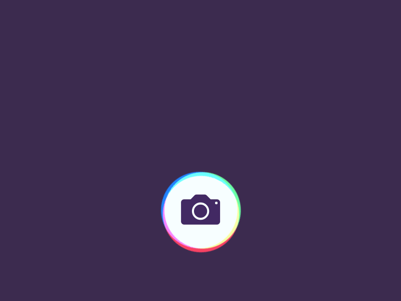 Warptalk Camera Button animation camera colour inktrap morph ui ux warptalk