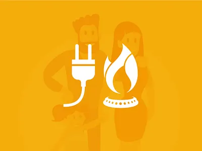 Icona Servizi Luce & Gas - ècoop character character design coop ecoop flat icon icon art icon artwork icon design icon set icona icone iconography icons illustration illustrator illustrazione supermarket ui vector
