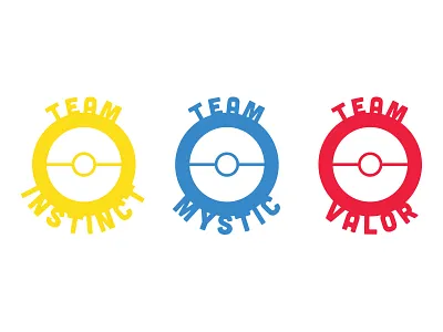 Pokemon Go Fabric Patches badge instinct mystic patch pokemon pokemon go screenprint t shirt valor