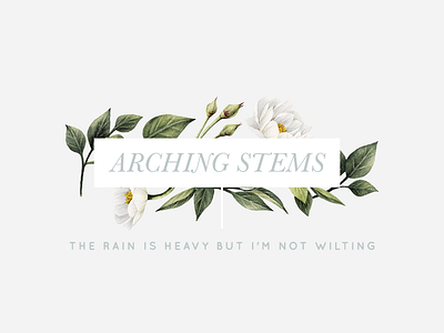 Arching Stems illustration sans serif serif vintage