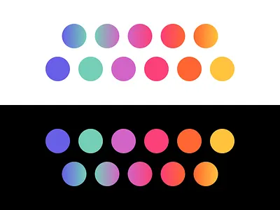 Color Study circle color design dots gradient interface study ui ux