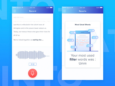 Speech Training Apps 2 apps audio button card gradient ios recording skills speak speech