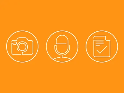 Website Line Icons glyphs icon line media modern