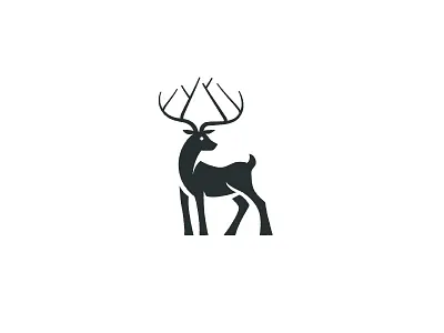 Mountain Deer brand creative deer icon identity logo mark minimal mountain negative space simple smart