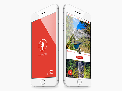 Outdoor App brand design mobile sketch ui ux web