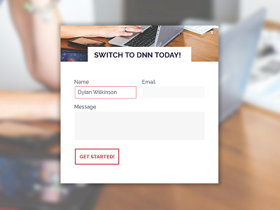 Easy...LikeDNN Pop Up Form form pop up web design