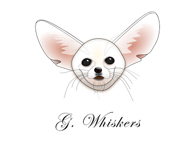 G. Whiskers animals big ears cute design fun gradients pups whiskers