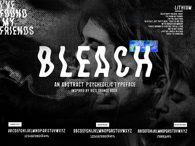 Bleach Font bleach creative market font grunge san serif typeface