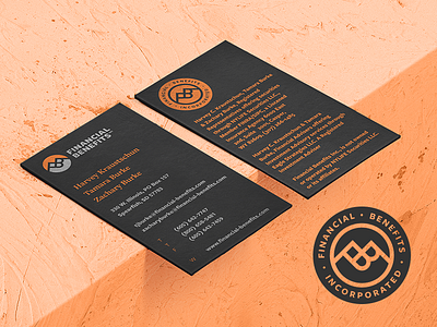 Financial Benefits Accompanying Logo Seal & Business Card branding business card identity logo mockup monogram orange rugged rustic seal stamp stationery