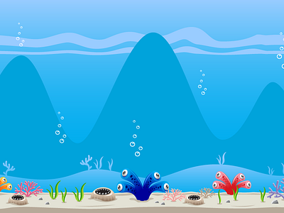 Creepy Deep Sea Monster Game Background deep ocean game background deep sea game background game background game developers gamedev ocean game background parallax game background sea game background