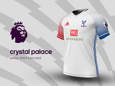 Crystal Palace Away Shirt by adidas adidas crystal palace football jersey kit premier league soccer