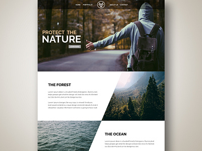 Nature Webdesign interface logo minimal ui ux web webdesign website