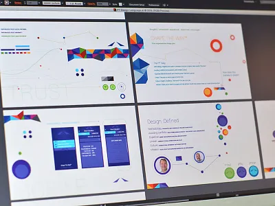 Design Language branding design fonts identity layout logo mobile shapes type vector