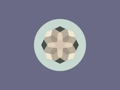 Heptagons are underrated geometric geometry heptagon logo stained glass