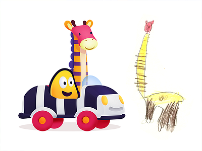 Giraffe car