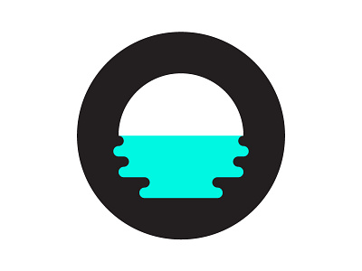 Personal Icons: Sunset aqua color design flat icon ripple simple sunset water