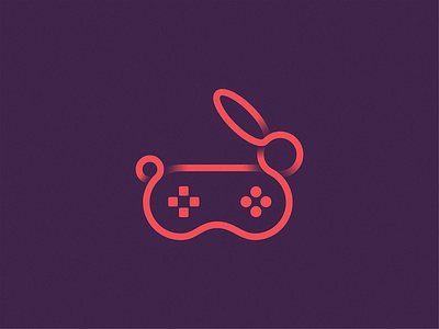 Rabbit game game icon line logo rabbit