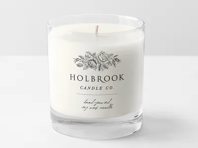 Candle branding candle design packaging