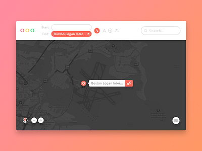 Map - DailyUI 029 029 app challenge daily dailyui directions map navigation ui ux