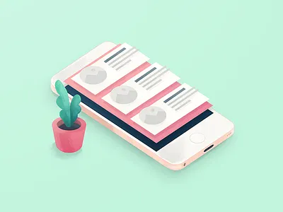 interfaces colors illustration interface iphone levels material plant ui ux