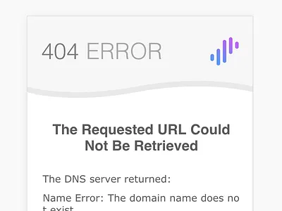 Error Page for Surge error surge