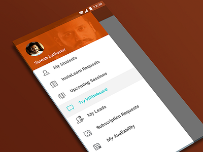 Hamburger Menu android app hamburger menu