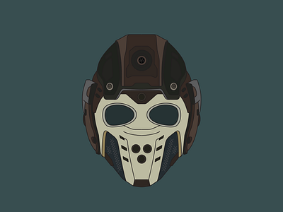 Firebreak black drawing firebreak fireproof head helmet illustration line mask ops specialist vector