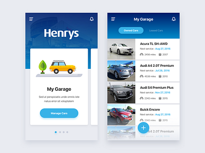 v2 Car Dealer Mobility app auto design flat icon icons interface slide ui ux