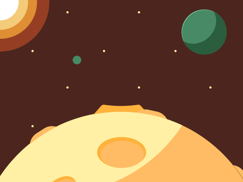 World Moon Day animation illustration jump day world moon day