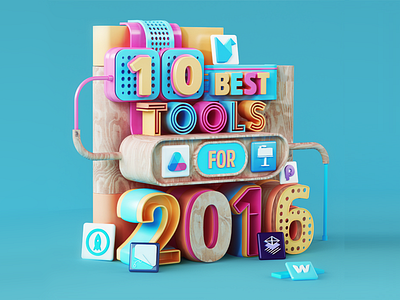 NET Magazine 3d c4d cinema4d design illustration magazine net redner tools typo typography web