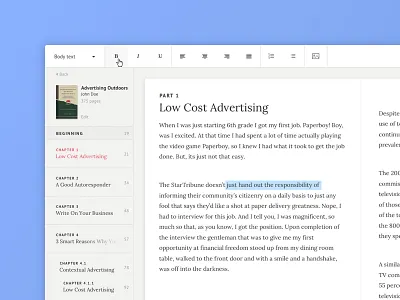 Book editor book edit interface ui web