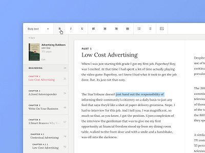 Book editor book edit interface ui web