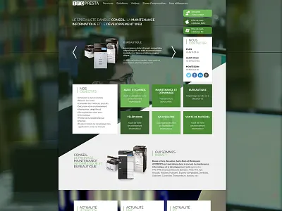 Refonte Webdesign button computer design icon interface navigation printer site typography ui web webdesign