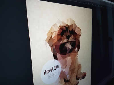 Low Poly Puppy Portrait creative design geo low poly portrait