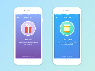 Trophy Icons Design app badge colors design icon illustration illustrator interface ios trophy ui ux