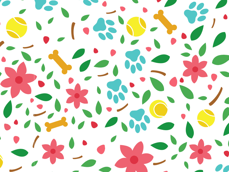 LOVE PAWTTERN apparel floral love pattern paws t shirt vector