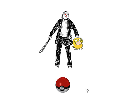 Pokemon go maniac art ball black friday the 13 th go jason pocket pokemon psyduck stencil white