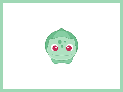 Pokemon Go! bulbasaur cute flat friendly go icon illustration ios kids pokemon stickers