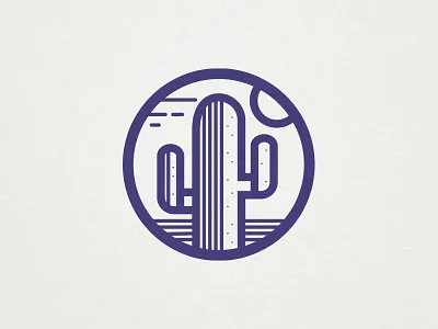 Cactus arizona cactus desert icon illustration nevada vector