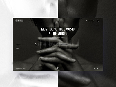 Home Page minimalism music site ui ux web web site