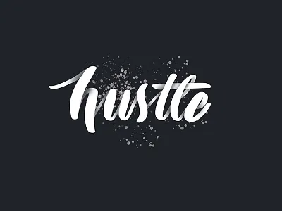 All Day Long brushtype calligraphy handlettering lettering type