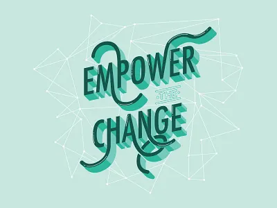 Empower The Change cisco meraki diversity girls in tech meraki teal tech technology turquoise type typography women